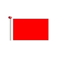 Vlag rood 0.50m x 0.75m 
